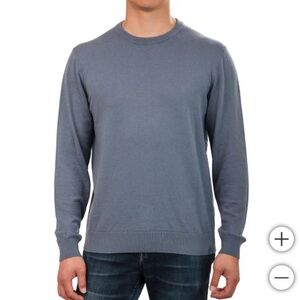 United Colors of Benetton Men's Long Sleeve Crewneck Sweater-  Blue